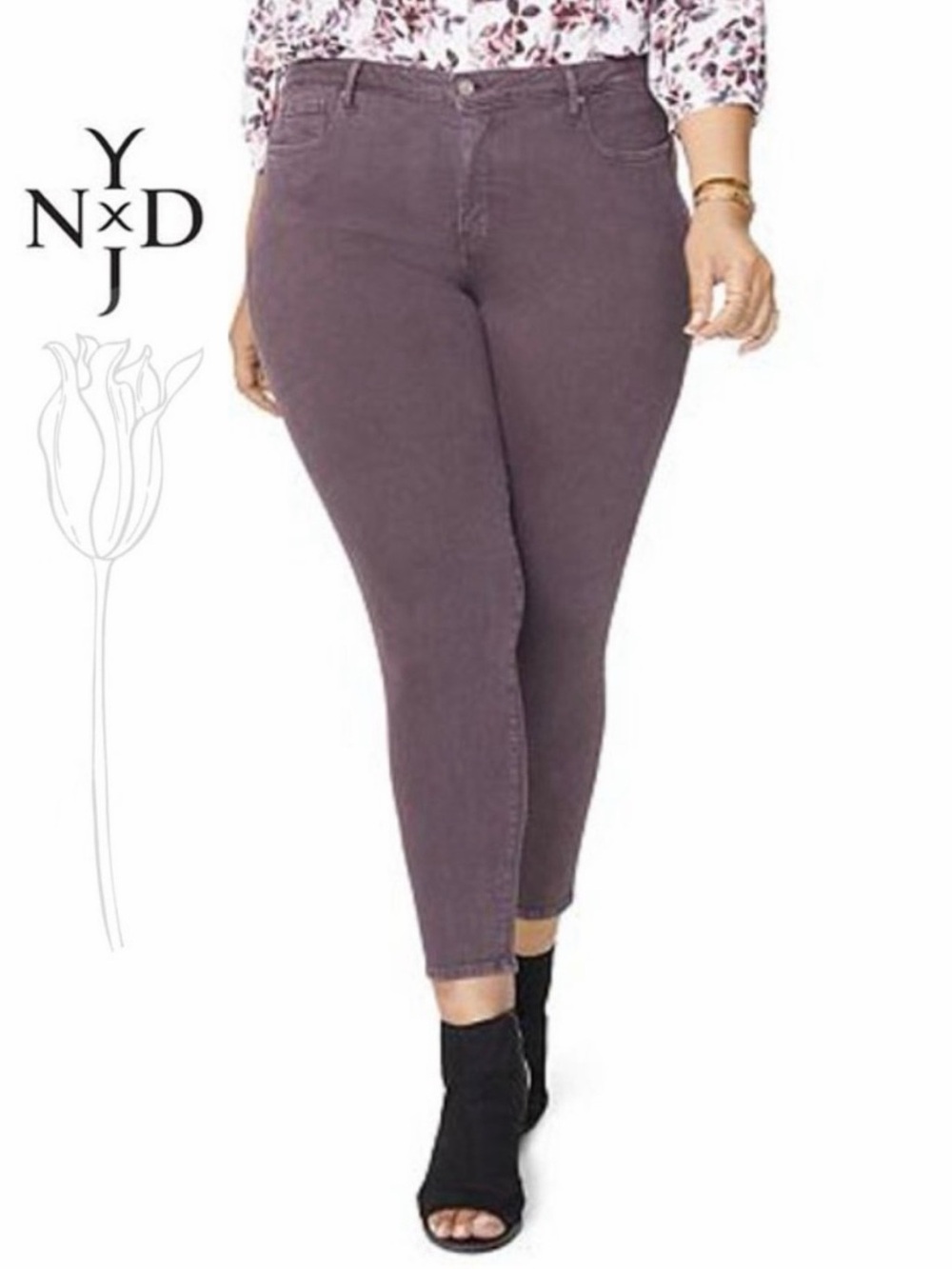 NYDJ Ami Skinny Jeans in Pinedrop Brown
